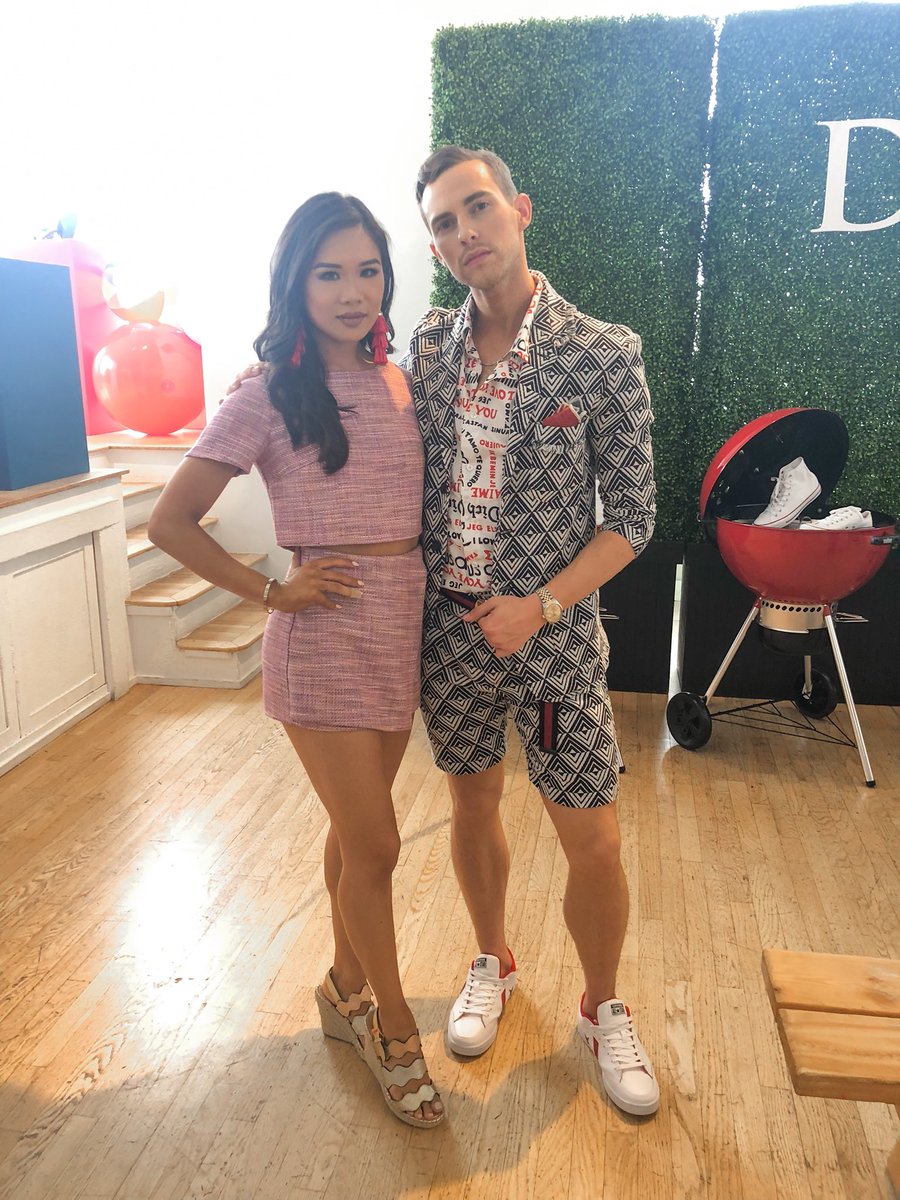 HKCung's tweet photo. Reminiscing on this awesome day last week where I got to meet @Adaripp &amp; @mirai_nagasu at the @dsw_us block party! https://t.co/Ek4jNLe9fR