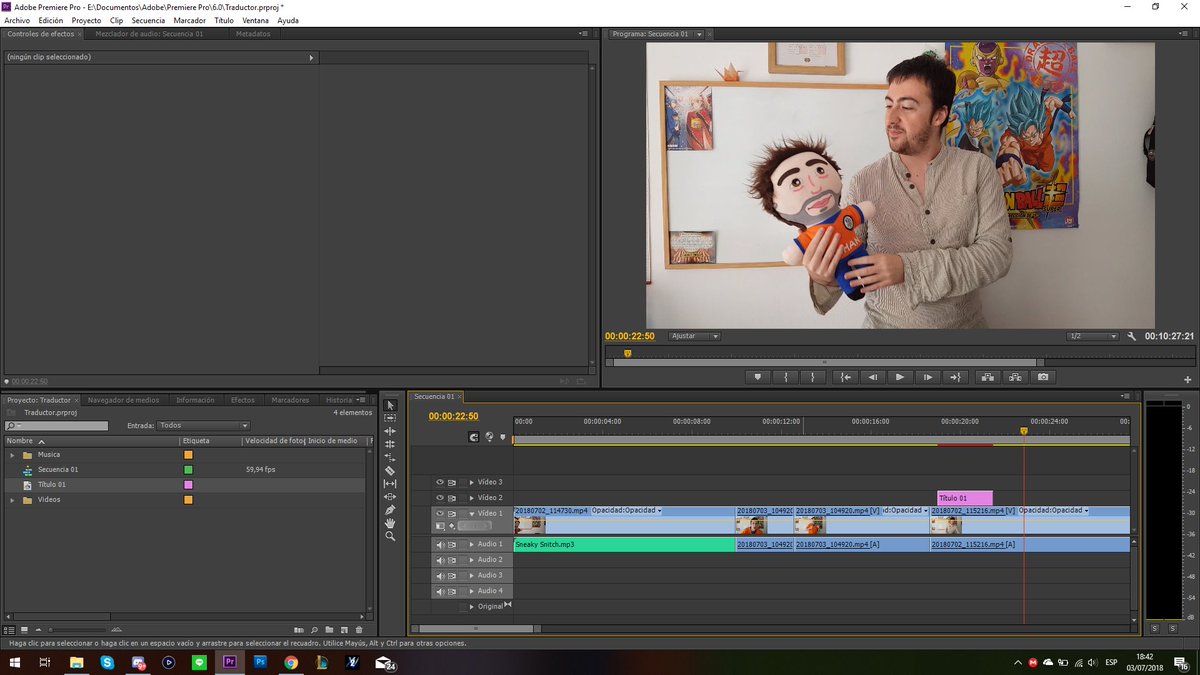 GchanYT's tweet photo. Pues ahora a editar el último vídeo que haré con #PremiereCS6 en el que hablaré sobre mi reciente trabajo traduciendo #porno japonés. Próximamente mejoras visuales en vídeo. 🤠😄 https://t.co/PoGX6T7iXG
