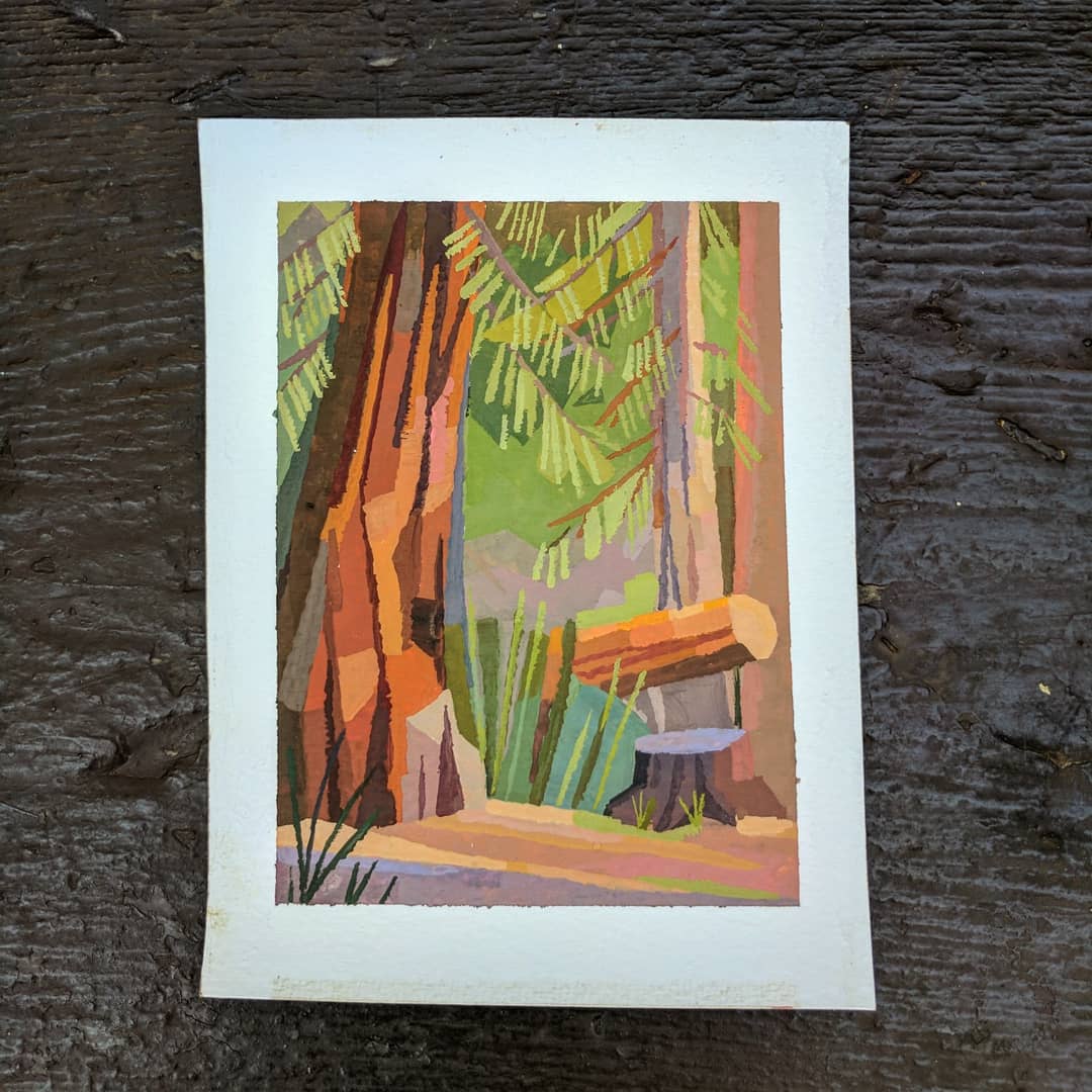 suzcorriander's tweet photo. Finally got some down time to paint :) had some free time at our campsite at Sequoia National park. :)
#illustration #painting #gouache #pleinair #camping #sequoianational #california #nature #funday #trees #outdoors #travel #adventure https://t.co/yD5Bb7W07c