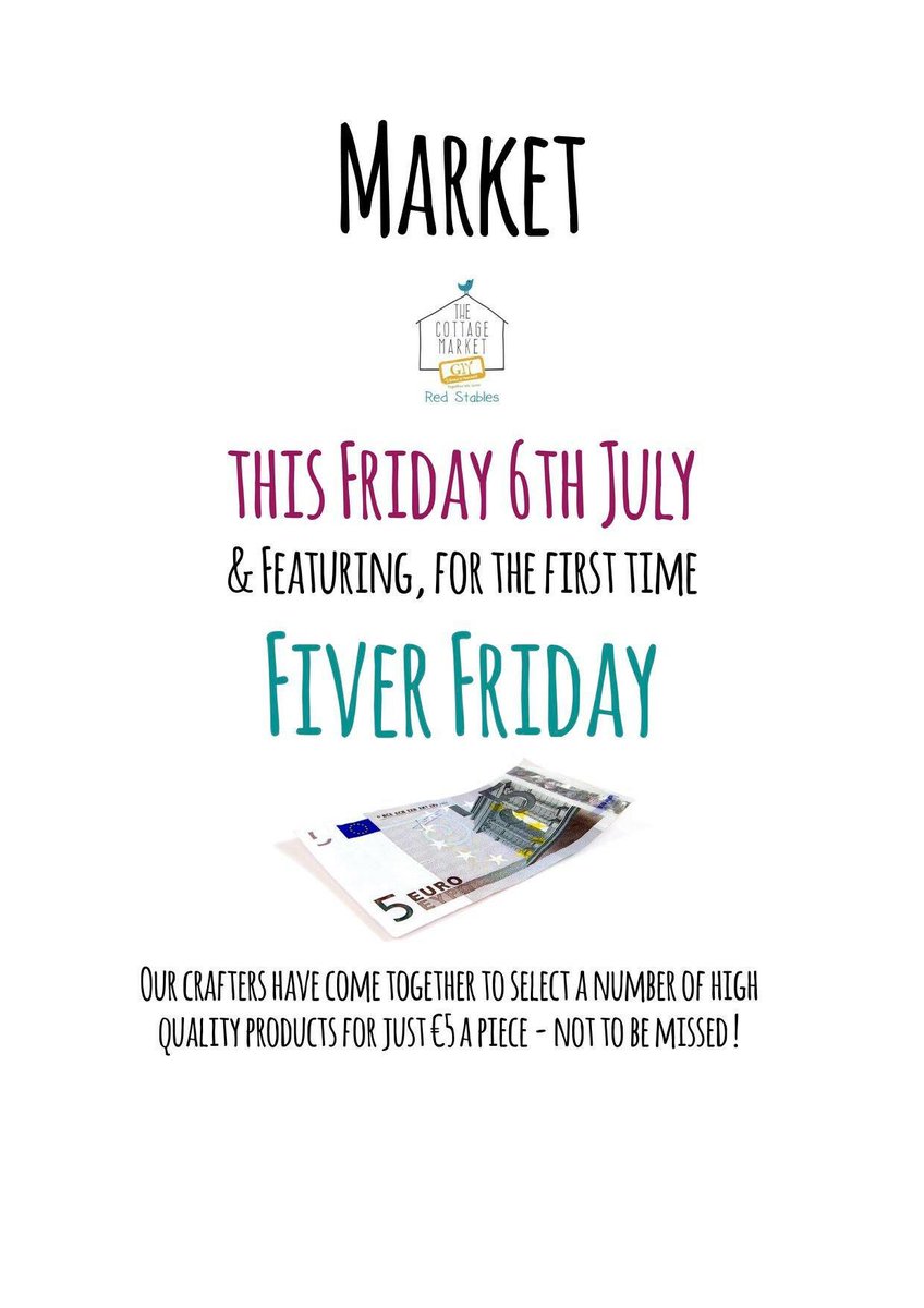 Market with Fiver Friday THIS Friday 10-4pm at the Gorgeous Red Stables, St Anne’s Park, Clontarf <a href="/joeliveline/">Joseph j Duffy</a> @RahenyBusiness @MarketsAlive <a href="/FiverFriday/">Fiver Friday</a>