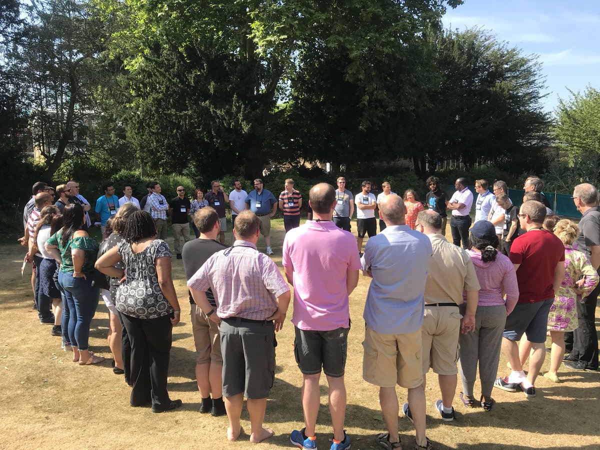 ScrumCoaching's tweet photo. Closing circle at the retreat. See you all soon #SCRlon18.... done!!! https://t.co/8WjgCJyDkt