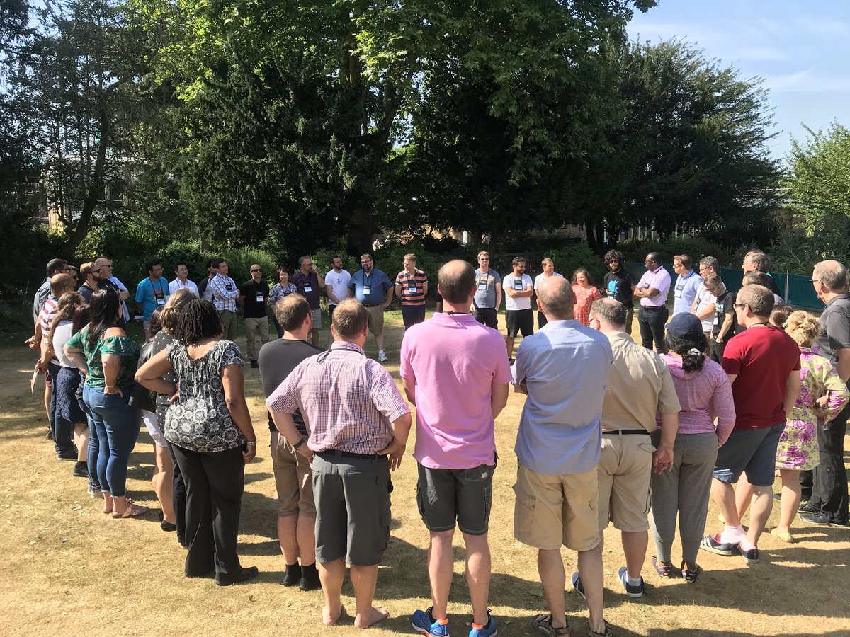 ScrumCoaching's tweet photo. Closing circle at the retreat. See you all soon #SCRlon18.... done!!! https://t.co/8WjgCJyDkt