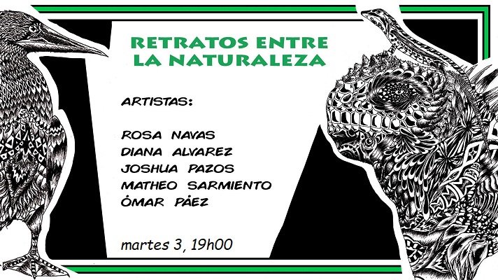 cafelibroquito's tweet photo. martes 3, 19h00
Exposición de arte visual. El colectivo conformado por: Rosa Navas, Diana Alvaréz, Joshua Pazos, Matheo Sarmiento y Ómar Páez, presenta la obra "Retratos Entre La Naturaleza", la cual estará vigente durante todo el mes de julio.
Entrada libre. https://t.co/0xpqMWC1p3