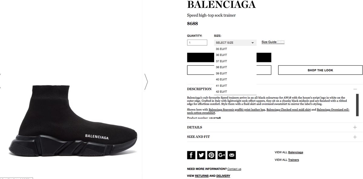 Giay Balenciaga Speed Trainers black white replica 1 1