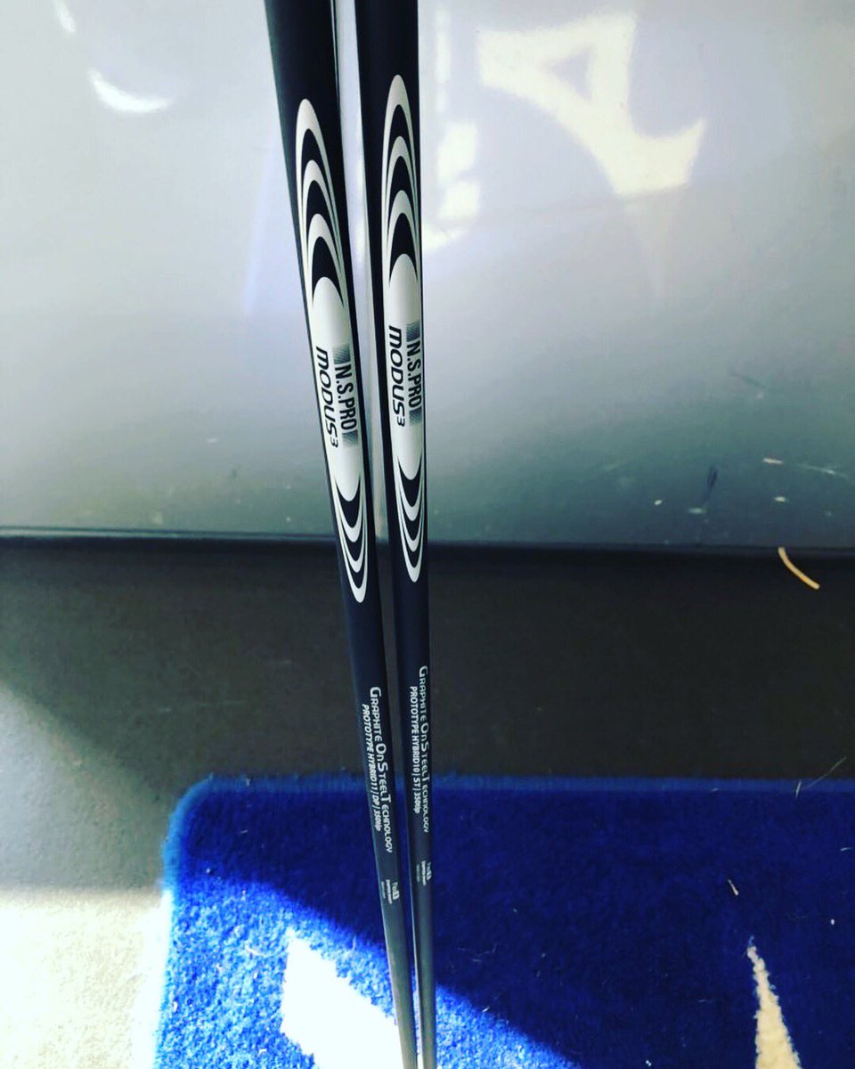 golfnation_'s tweet photo. New @NipponShaft #Modus3 #GraphiteOnSteel #Prototype #Hybrid shaft proving very popular with the players on #EuropeanTour 👌 #JorgeCampillo has just put them in his @MizunoGolfEU #FliHi & #CLK #Mizuno #NipponShaft https://t.co/tuqPawJdtH