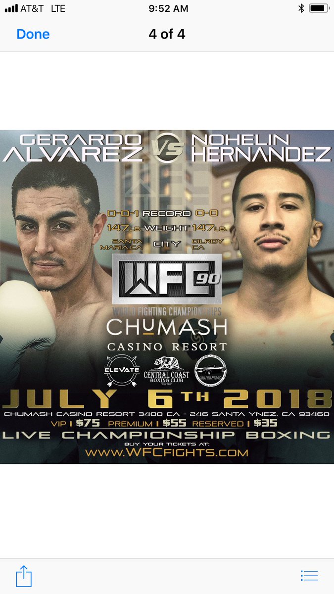 CarvalhoCoach's tweet photo. MMA and Boxing Fight Fans Friday July 6, Nohelin (Suave) Hernandez creates excitement as he fights Pro Boxing be there for his Pro Debut you don’t want to miss it. Chumash Casino and Resort in Santa Ynez, Ca.We say together
“Come On” Bring It” we are AKA we build World Champions https://t.co/usRCgZKGBw