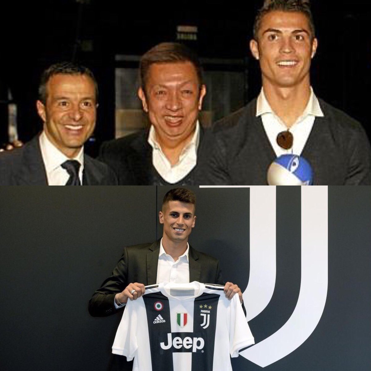 SMarchesiPR's tweet photo. #Cancelo (assistito di #Mendes) passa alla #Juventus per 40 milioni dal #Valencia (proprietario #PeterLim, che detiene i diritti di immagine di #CristianoRonaldo attraverso la #MintMedia). 

Linea di trattativa prioritaria (ma non vincolante) per la Juve su #CR7? https://t.co/RrK5bPyE2S