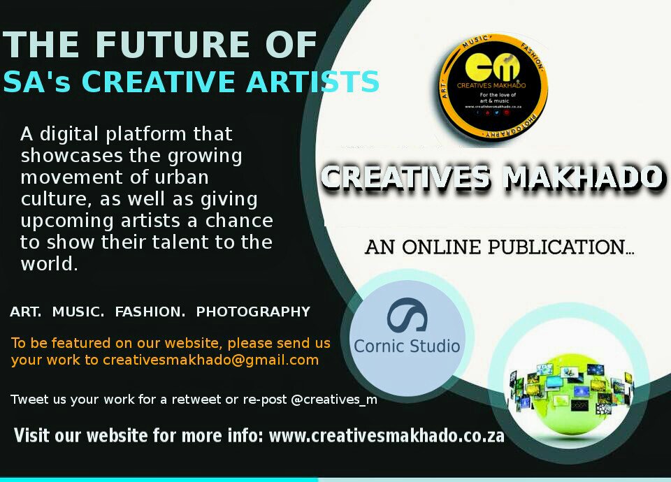 creatives_m's tweet photo. If you know you are an artist or know your friend is an artist then this is for you.
@creatives_m is helping upcoming artists push their talents from Models, DJz, RAPPERS, Singers, Photographers, etc.
Send your work to https://t.co/WMAAWI3Tk1
RT or TAG FRIENDS
#CreativesMakhado https://t.co/5dcx4D1OY0