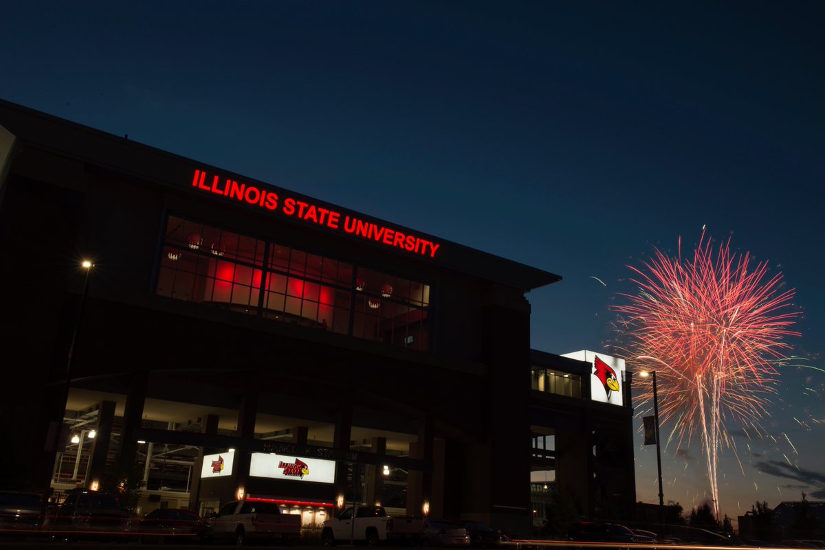 Happy Fourth of July, Redbirds! Can we all agree that Hancock Stadium looks even better surrounded by fireworks?! #4thofJuly2018