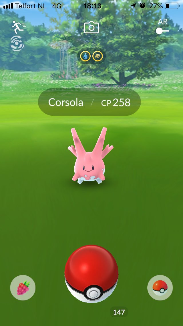 Light_lizzy's tweet photo. Wow, dat was onverwacht, de regionale Pokemon Corsola in Nederland #wildcorsola #dutchcorsola #pokemongo https://t.co/MUQf27e4ZJ