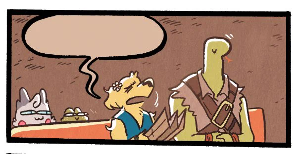 lrt: here are some panel screencaps from one of my fav sequences Smo's drawn recently- she's so good at capturing charm and energy and character!!!! AND she inks with a brush!! Incredible!!!!!!! 