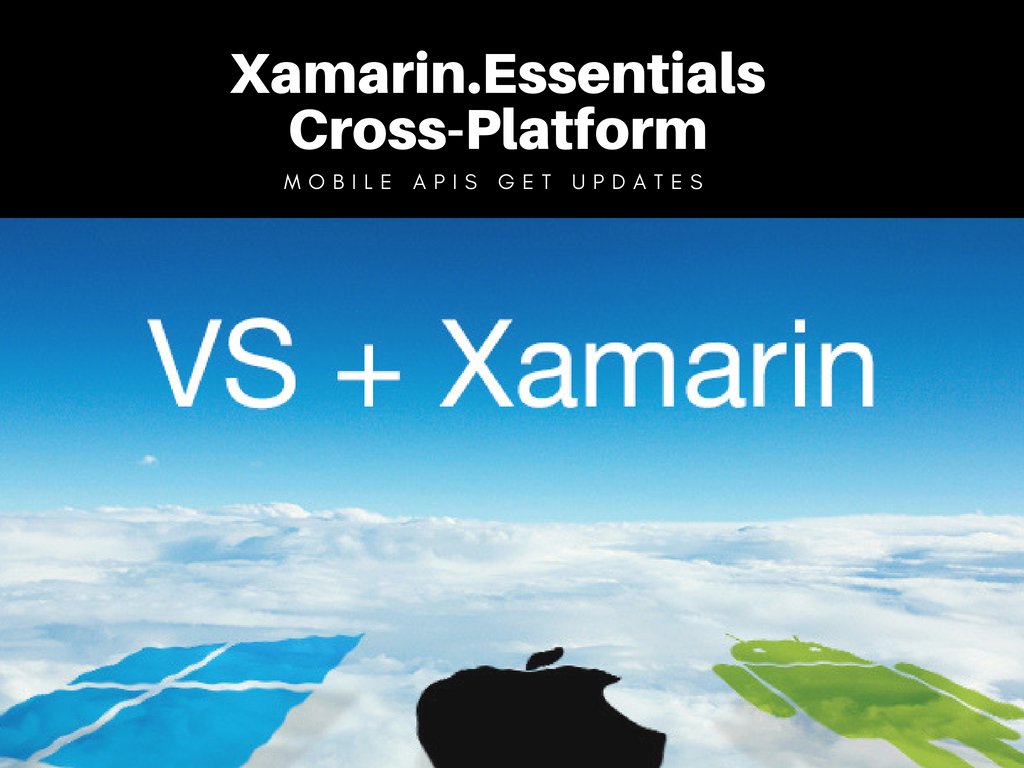 danhermes's tweet image. #Xamarin.Essentials Cross-Platform #MobileAPIs Get Updates: bit.ly/2MMNUqD @dramel