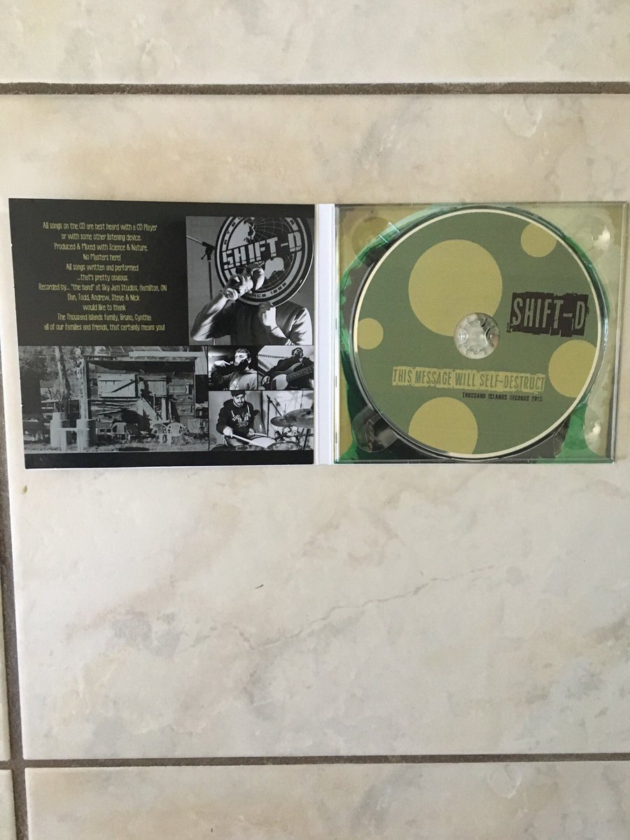 We got some CDs that no one listens to anymore!!! If you do want one you can order
here. We will send you a free shirt and our last album as well. 

shift-dmusic.com