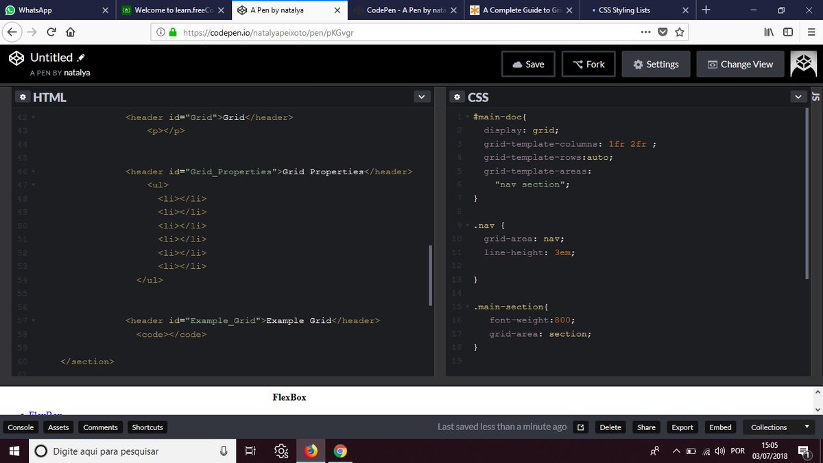 natalynha's tweet photo. #R2D16| Working with CSS Grids and watching #INGxCOL
#100daysofCode https://t.co/aoZY5uptQm