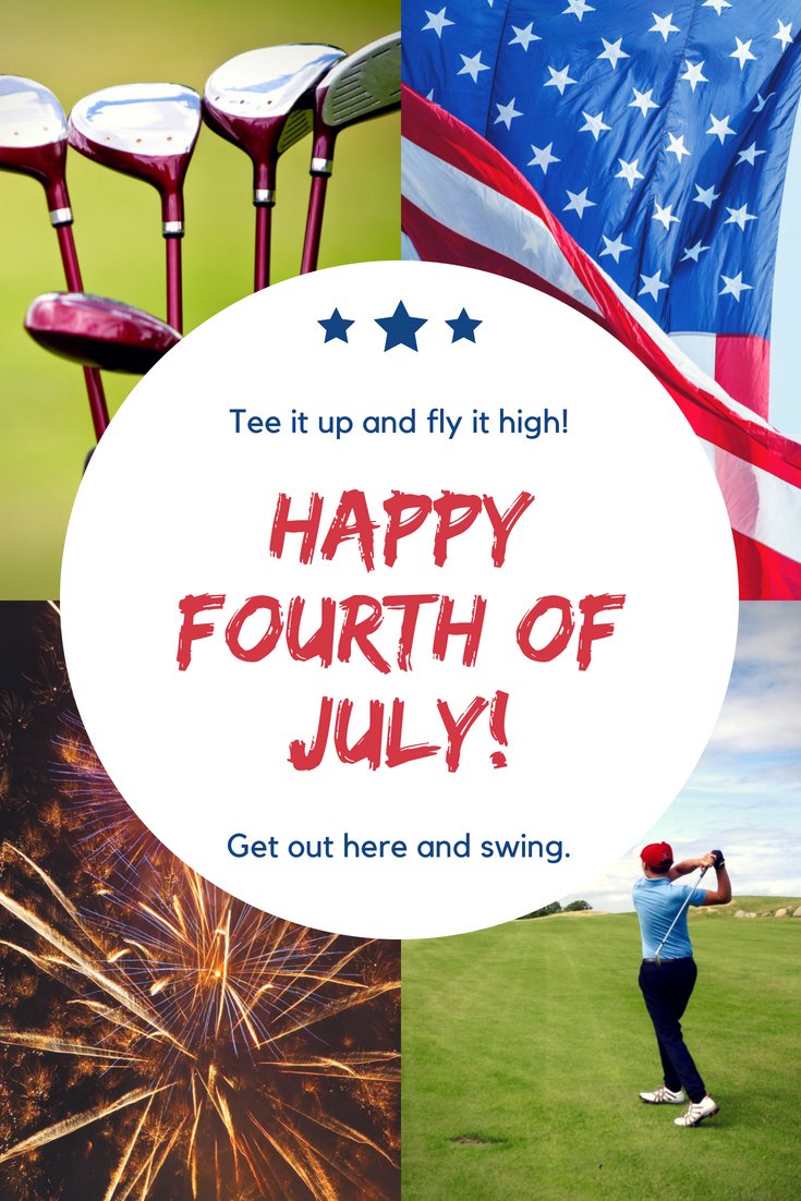 Off day means golf day! Happy 4th of July!