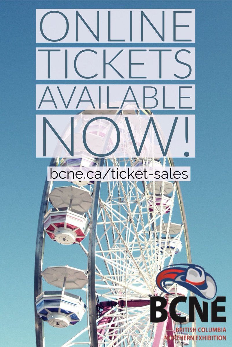 BCNE TICKETS ARE NOW AVAILABLE TO BUY ONLINE! VISIT: bcne.ca/ticket-sales

BUY BEFORE TICKETS GET SOLD OUT!

Tickets are also available to buy in-person at the BCNE office.