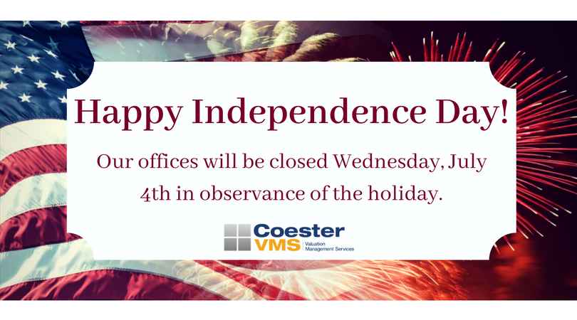 CoesterVMS's tweet photo. Wishing everyone a safe and happy 4th of July from our family to yours! Our offices will be closed Wednesday July 4th, and will reopen Thursday July 5th for business as usual. #HappyIndependenceDay #CoesterVMS https://t.co/PbuptjH1vA