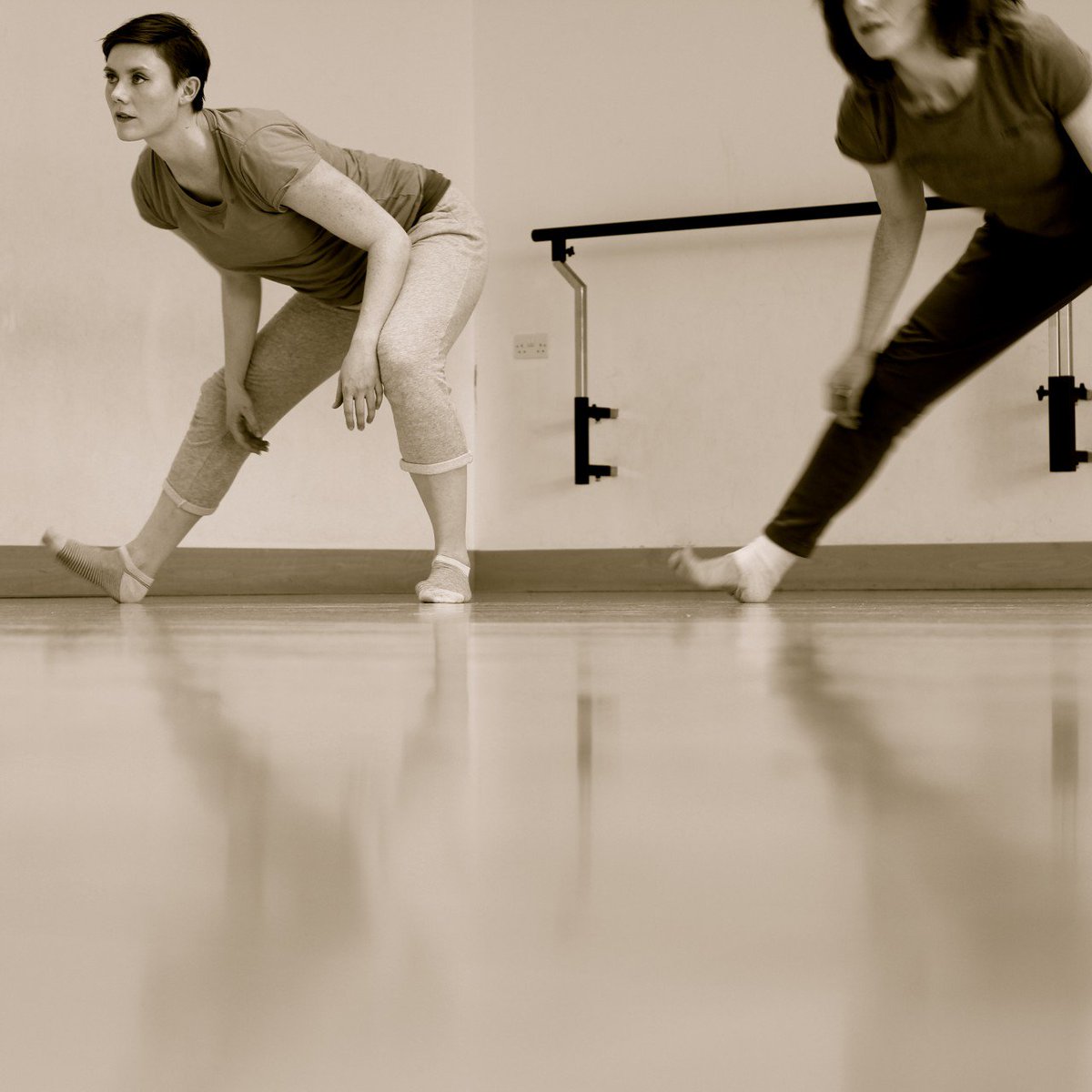 RuaRed's tweet photo. Dancers @ailishclaffey and  @JessieK_dance  rehearsing in the Rua Red dance studio last week getting ready for Resonating Raw. The performance will take place on Thursday and Friday night from 7.30pm. For more info or to book visit --> https://t.co/C2ryi24I08 https://t.co/xPg0QpYNEY