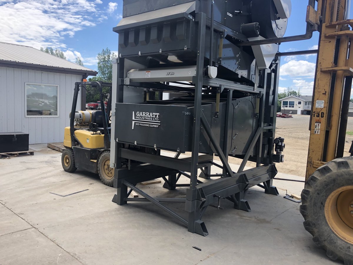 Custom built stand being fitted on this RF 180 before delivery. #powdercoated