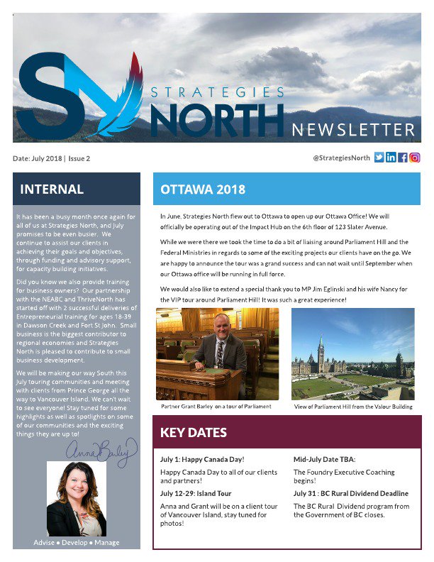StrategiesNorth's tweet photo. Our July Newsletter is live, check it out! https://t.co/XdrVTv1ioa
