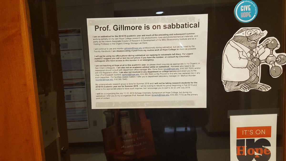 JasonGillmore's tweet photo. Ahhh... sabbatical, how I've missed you. #7yearwait #vacay #writepapers #giveseminars #gotoconferences #writegrants #collaborate #noclasses #nostudents #ahhhhh #ProfLife #RealTimeChem https://t.co/JXAzR2bHHb