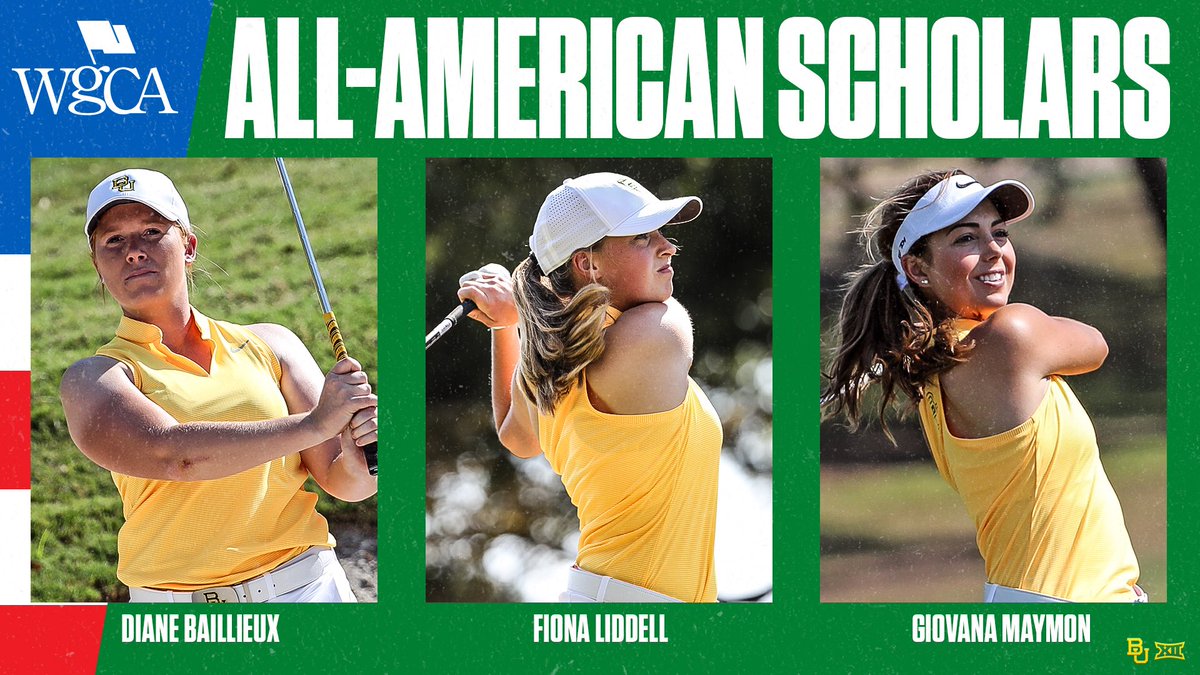 Not☝️, not✌️, but👌 WGCA All-American Scholars. #SicEm ⛳️🎓