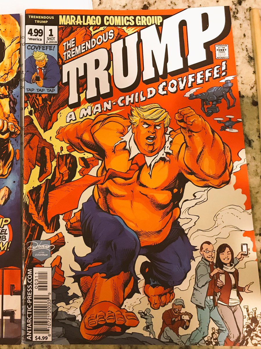 ThrHillBotPRESS's tweet photo. https://t.co/JjZOlR7jqE You have until July 4th @ midnite to get us your Trump Fiction. Check out Artic Press’s own Trump Comics. https://t.co/F998wShi2R