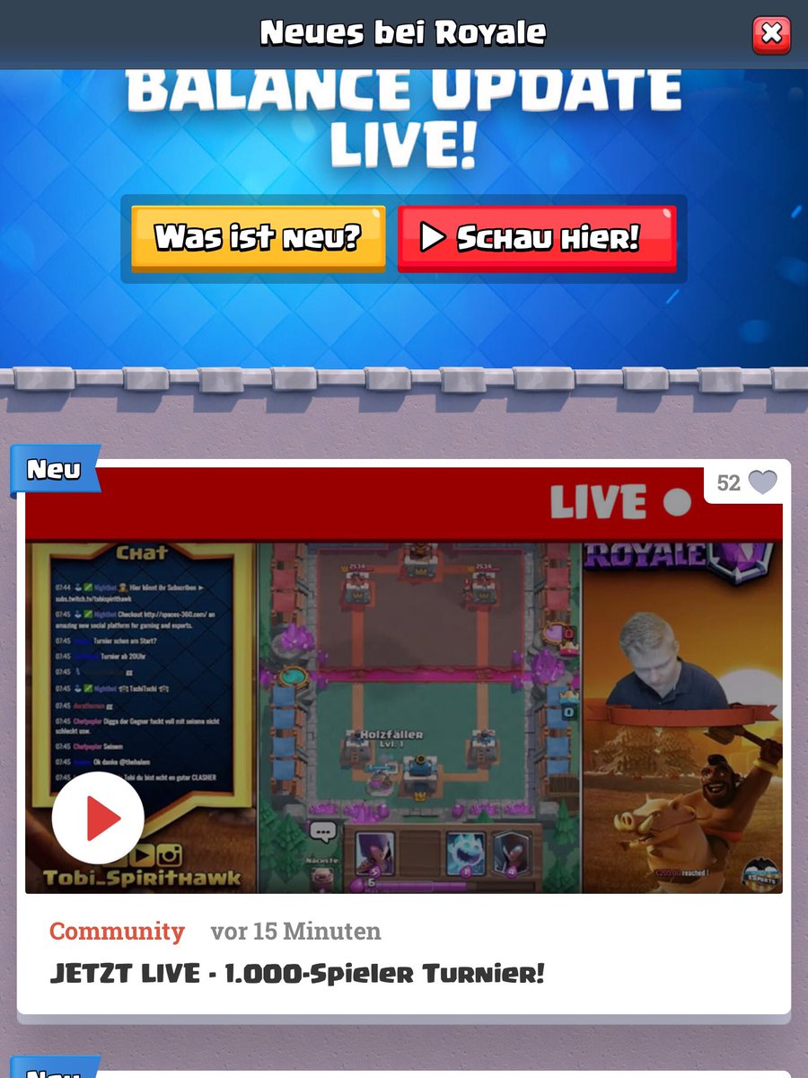 T Thanks Alot For Sponsoring The 10 K Gem Tournament And Ingame Shoutout Nice To See Streamers Getting More Support Now From Clash Royale Clashroyalede Clashroyale T Co 4ypowmcwp7