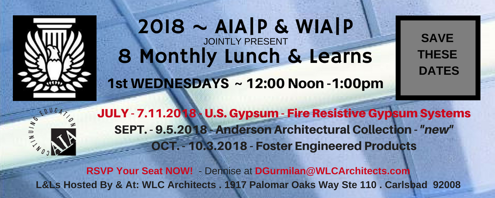 AIAPalomar's tweet image. Next Wednesday, we&apos;re offering a complimentary Lunch &amp;amp; Learn led by @usgcorp  RSVP &amp;amp; Details &amp;gt;&amp;gt; aiapalomar.org/event/us-gypsu…