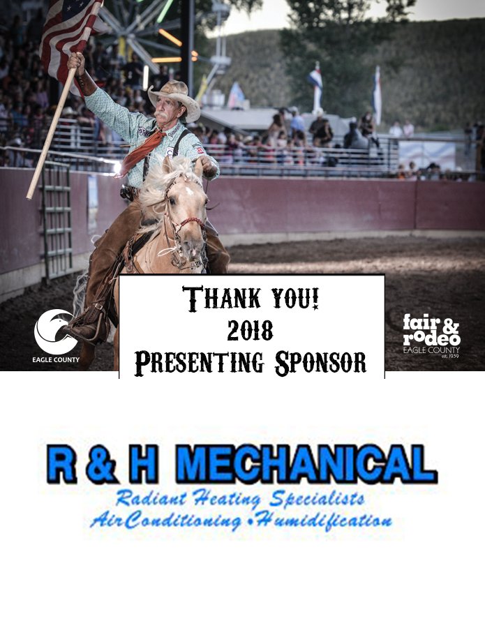 Thank you to our Presenting Sponsor for the 79th annual Eagle County Fair &amp; Rodeo, R&amp;H Mechanical!