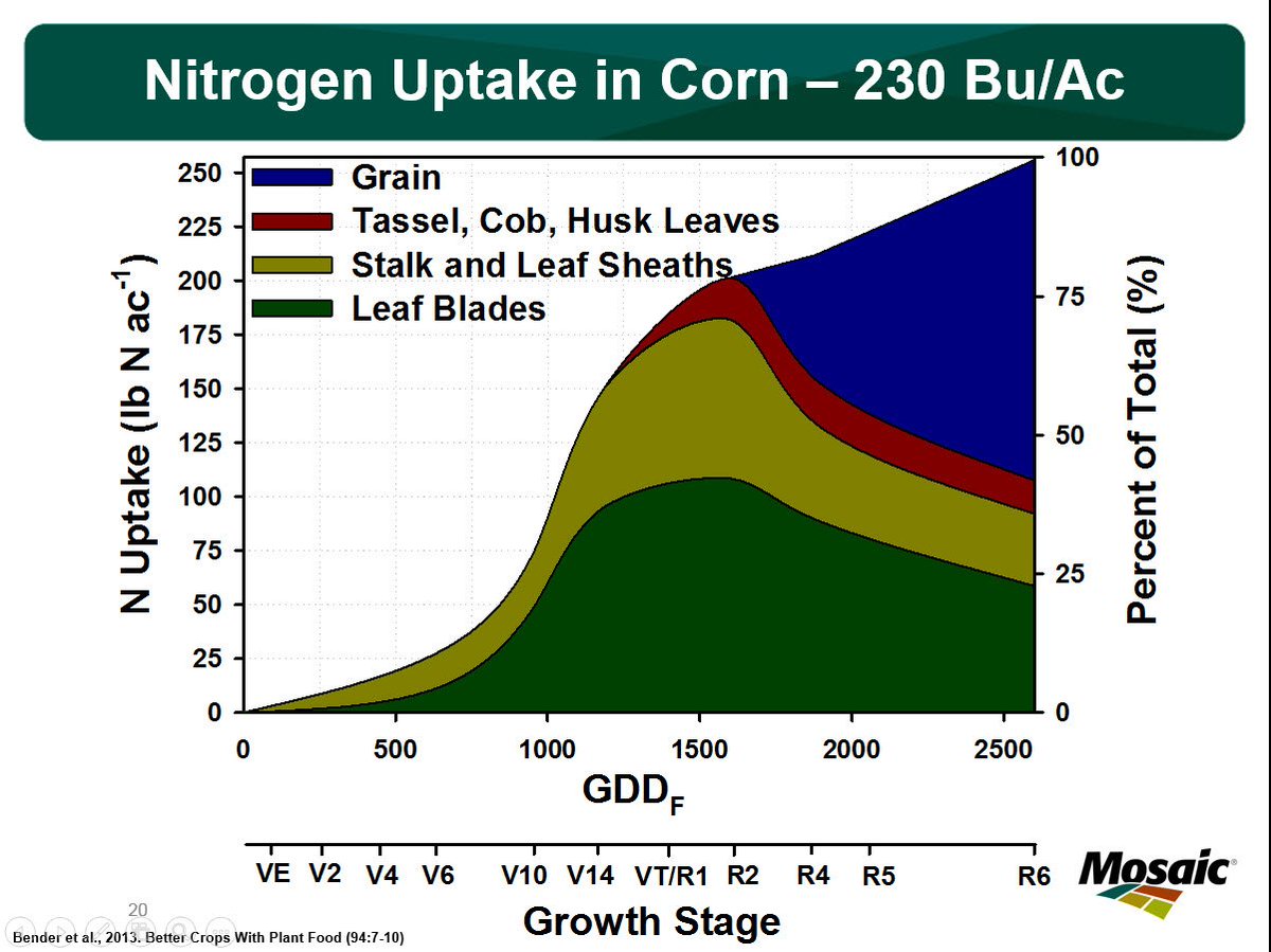 Corn Nutrient Uptake Chart