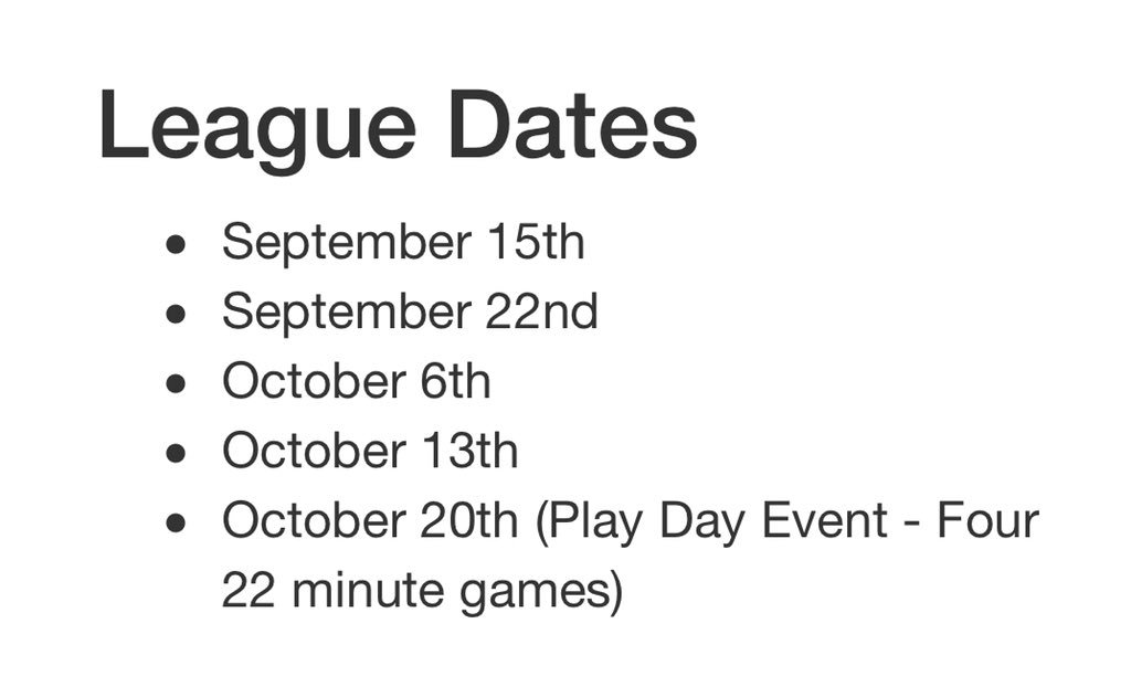 Ready, set, register!  No league better, to get better!  #comepreparewithus