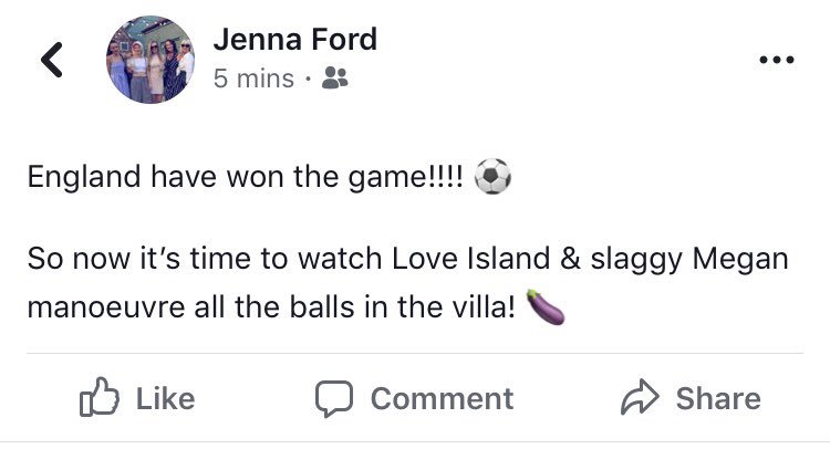 JLouise28's tweet photo. It’s coming home 😂⚽️

PS #LoveIsland #LOLZ #MuggyMeg https://t.co/WXAiOdulk8