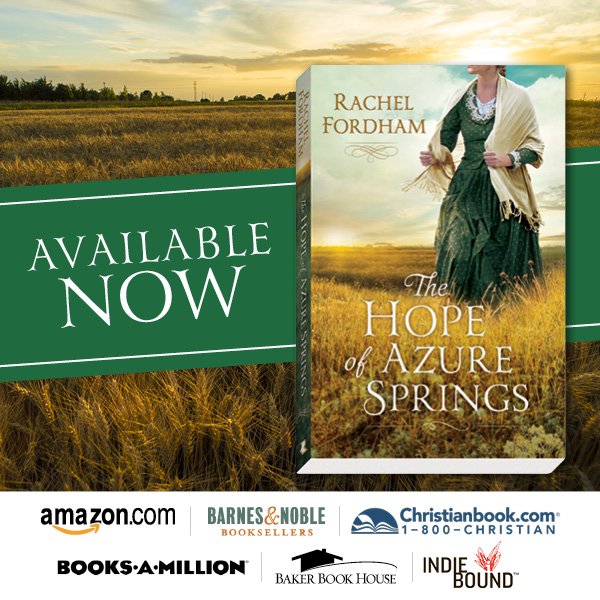 RevellBooks's tweet photo. Happy #BookBirthday to Rachel Fordham! Azure Springs will capture your heart. #AzureSprings #TheHopeofAzureSprings #SummerRead https://t.co/r3YNkdRxoa https://t.co/mL55l4iX2v