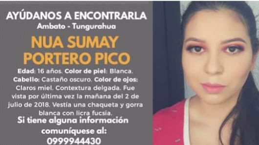 gabita's tweet photo. Amigos por favor ayúdenme a difundir es hija de una buena amiga #PerdidosEcuador https://t.co/c0FLpHvgl9