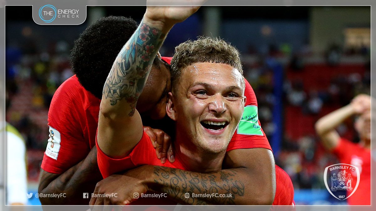 BarnsleyFC's tweet photo. 🏴󠁧󠁢󠁥󠁮󠁧󠁿 | We'll end tonight by saying congratulations to this man - @trippier2. 

#OnceARed #AlwaysARed

#ThreeLions https://t.co/WnbbPkOYVy
