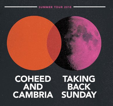 LiveNationFL's tweet photo. Kicking off their tour in Miami, @Coheed &amp; @TBSOfficial will be performing at @BayfrontParkMIA #MIA on 7/6, @MIDFloridaAmp #TPA on 7/7 and @DailysPlace #JAX on 7/8. Grab your tix at https://t.co/PEZXCDwaHc before it’s too late! https://t.co/Km0AoF6w4X