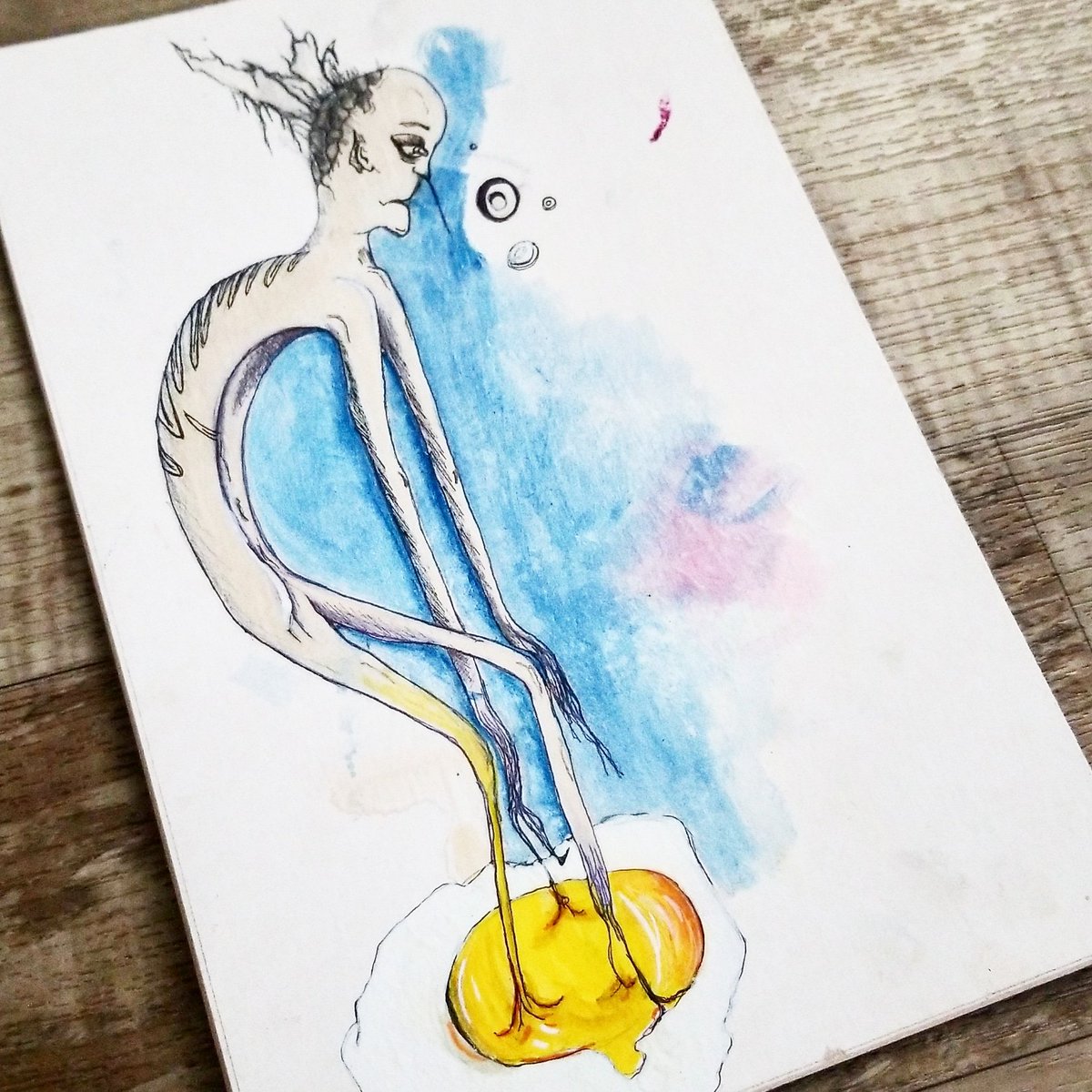 PixieStrmDesign's tweet photo. Food Slave. New concept I'm working on for some pieces.
#loramarshdesign #handmade #shophandmade #shoplocal #summervillesc #charlestonsc #emergingartist #ink #artistontwitter #artwork #art #originalart #artoftheday #etsyshop #prismacolor #ink #drawing #watercolour #digitalart https://t.co/FJQkOMoIhA