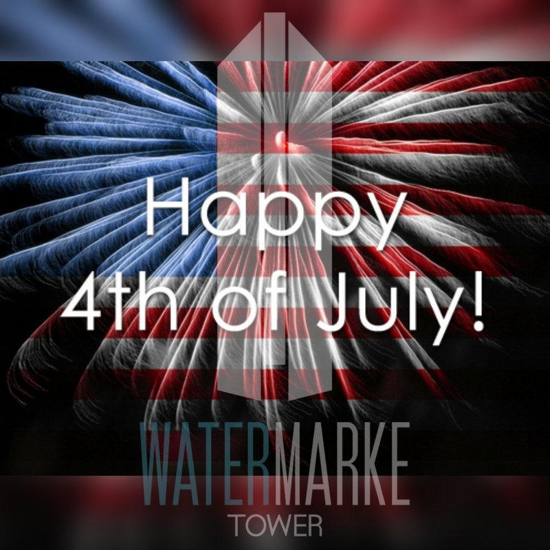 <a href="/watermarketower/">Watermarke Tower</a> wishes eveyone a fun &amp; safe 4th of July! #dtla #holiday #celebrate #fireworks #independenceday