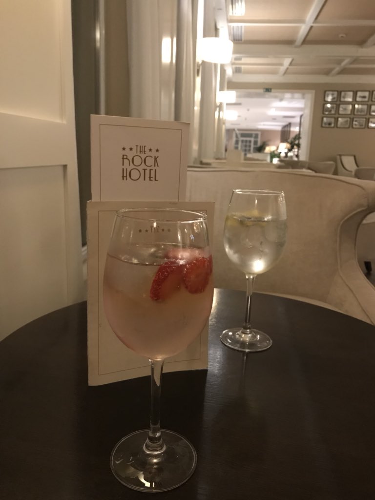 Cheeky little pink gin celebration nightcap @RockHotelGib 
Well done #England