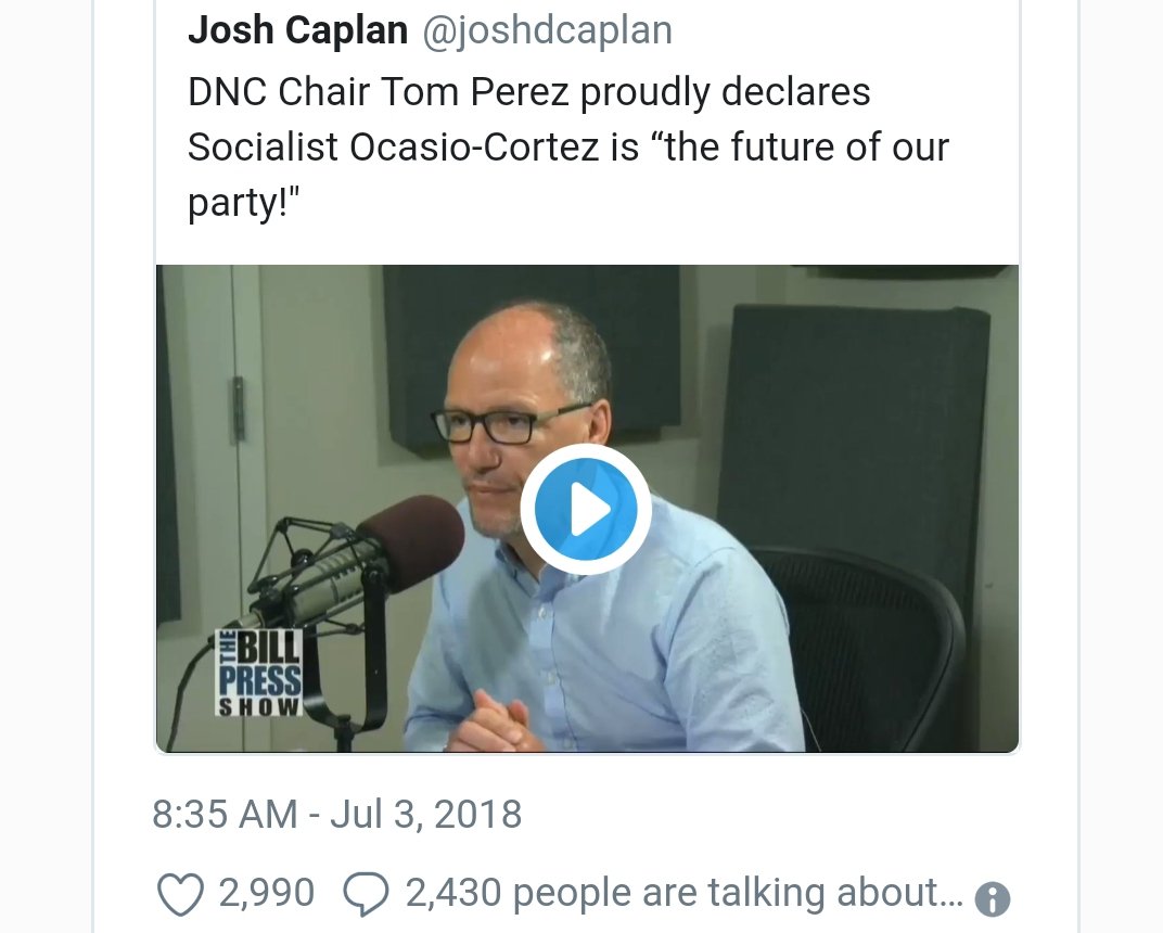 Mystara99's tweet photo. So the "official" platform of the 'Democratic" Party is now Socialism? Next they'll be calling themselves "Democratic Communists". #NailInCoffin #WalkAway #NoUSSA https://t.co/PpXYwmJ6D7