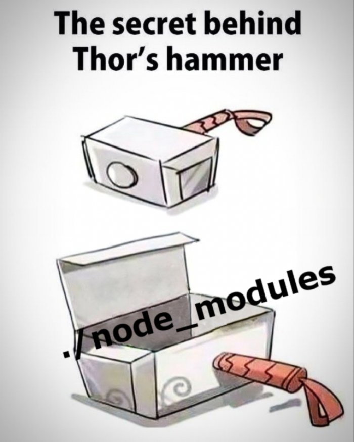 dev_humor's tweet image. Now we know why it's so heavy devhumor.com/media/now-we-k… #NodeJS #node_modules #javascript #devhumor