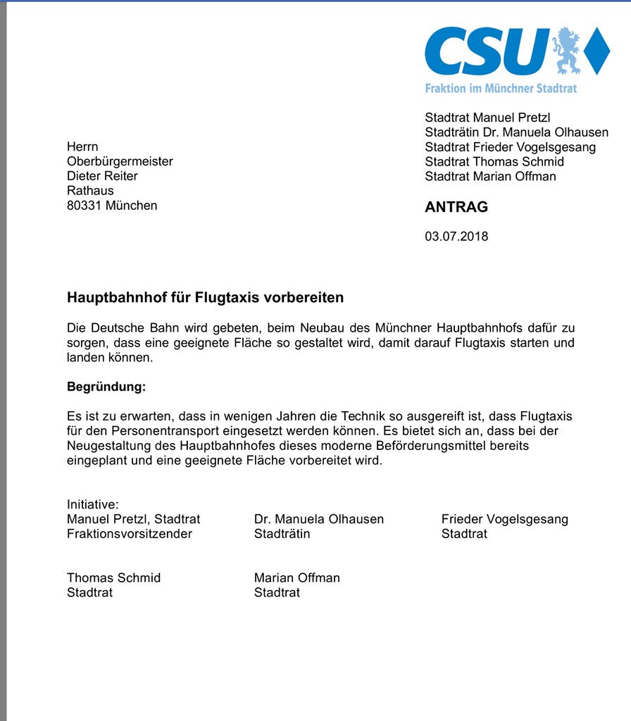 santosherrmann's tweet photo. Die meinen das ernst! Hier das Originaldokument zum Nachlesen https://t.co/gr7uUJZq2A (S.24) #Flugtaxis #csuirrsinn https://t.co/g0gNABbLJq