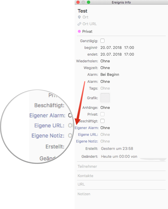 confluencepoint's tweet image. @busymac #BusyCal • The Info window (Ereignis info (German)) needs a little more space on the left side. Version 3.3.9d3 (330907)

BTW: The correct translation is: „Ereignisinfo“ or „Infos“ NOT „Ereignis Info“.