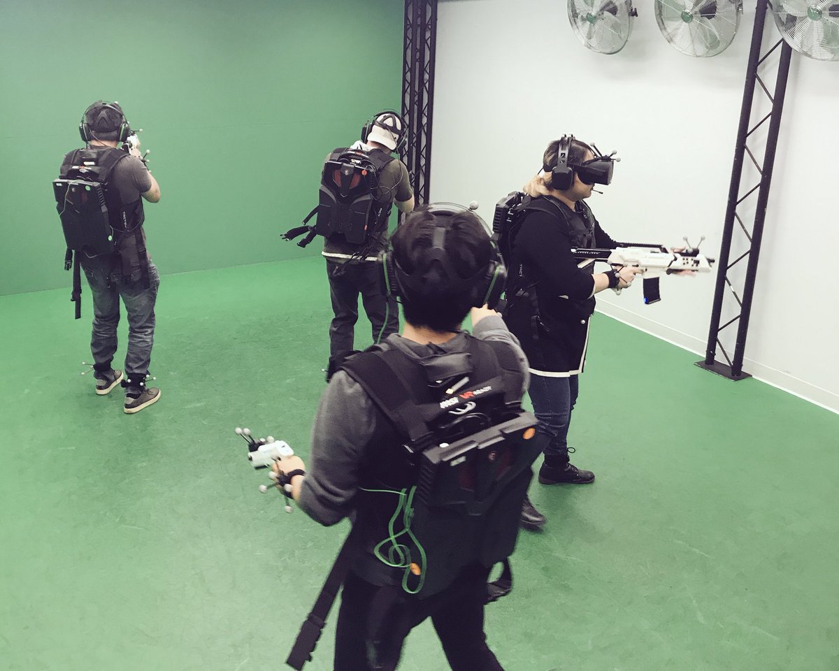 StudioRoqovan's tweet photo. The team had an awesome time down at @imaxvr! #gamedev #vr #vrgames #vive #oculus #htc https://t.co/C7Q87zMwGn