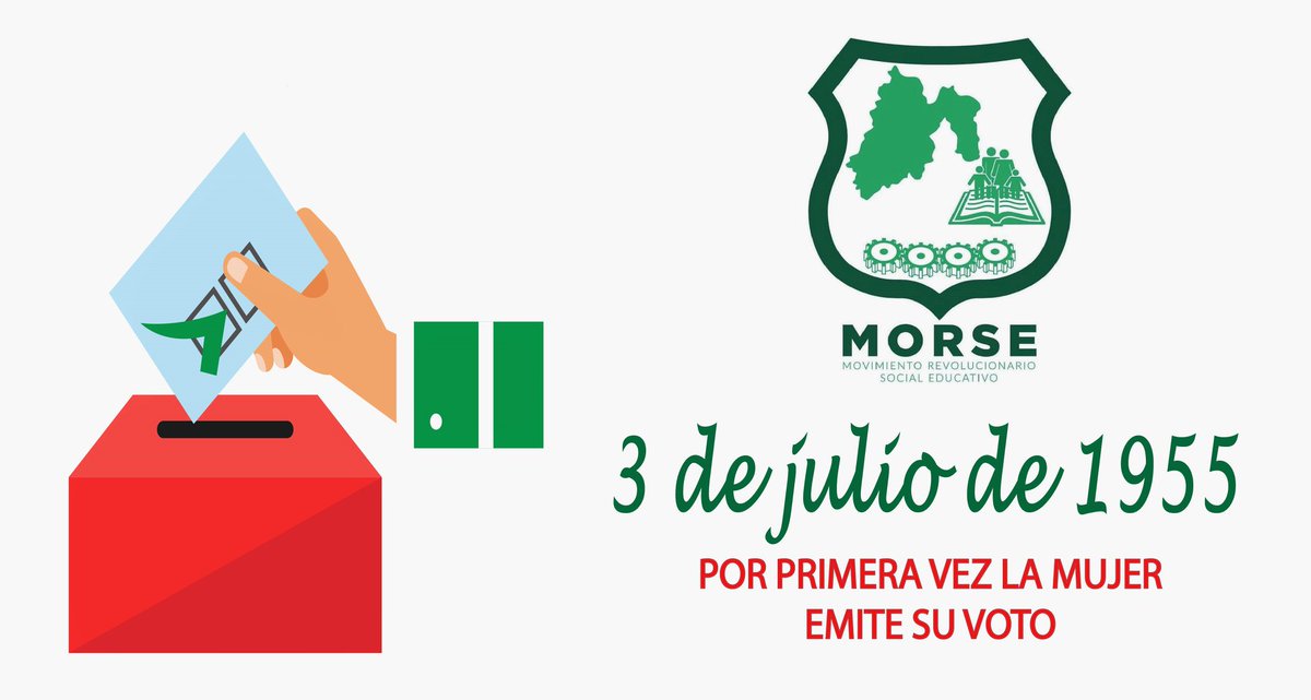 morseedomex's tweet photo. Se conmemoran 63 años del voto de la mujer en México. 
Conmemoramos su participación en la democracia y su protagonismo en la vida política de nuestro país. https://t.co/oJxHOMoMdk