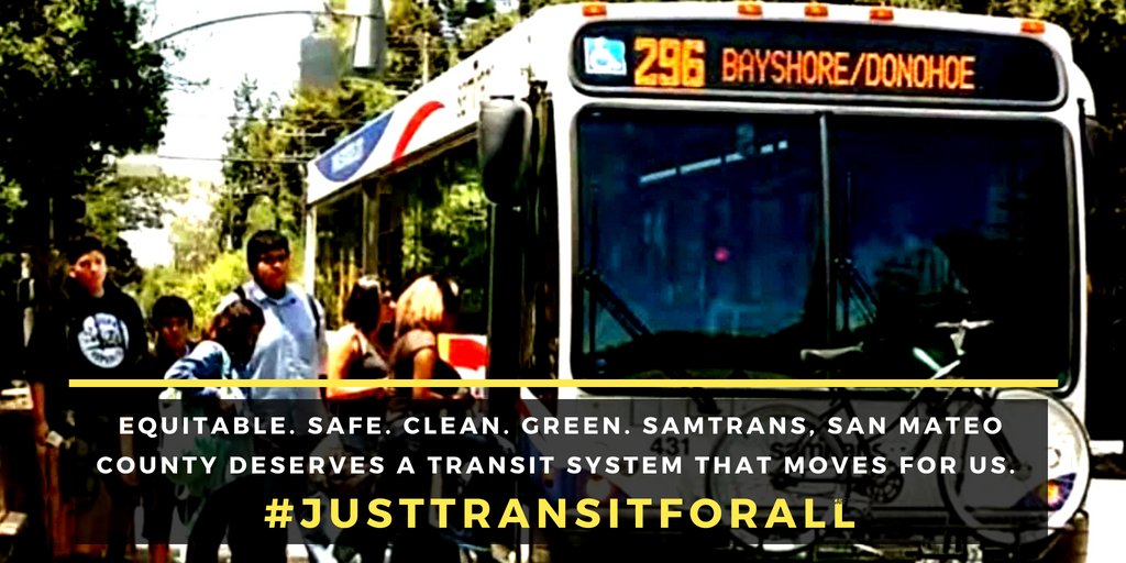 ylinstitute's tweet image. On July 11th, @SamTrans will vote on a measure that will improve transportation systems in San Mateo County -- for ALL of us. 

Equitable. Safe. Clean. Green. This is the system that will move for us. SamTrans, we want this measure passed!

#JustTransitForAll