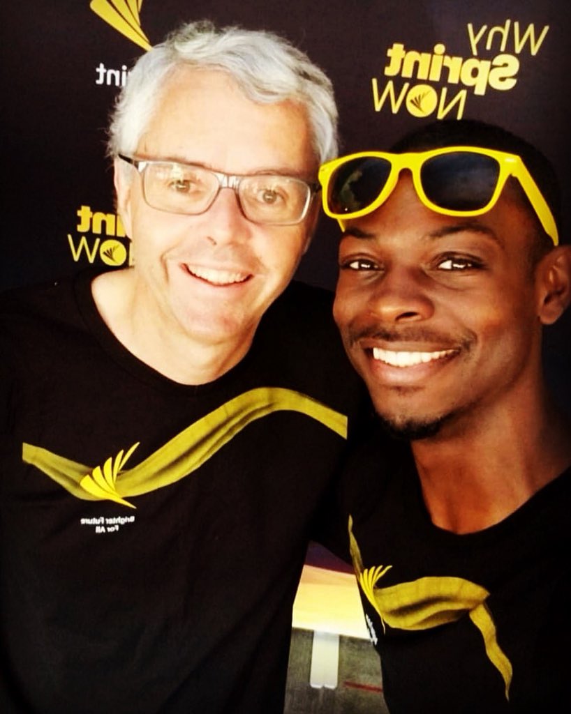 calebwesco's tweet photo. I’ve learned many things while traveling with @Sprint CEO #MichelCombes One most important thing he told me “Always find a way to help others, and opportunity will always come and find you, and elevate you to the next level.” #WhySprintNow #SprintFam https://t.co/MPuCK4qAe7