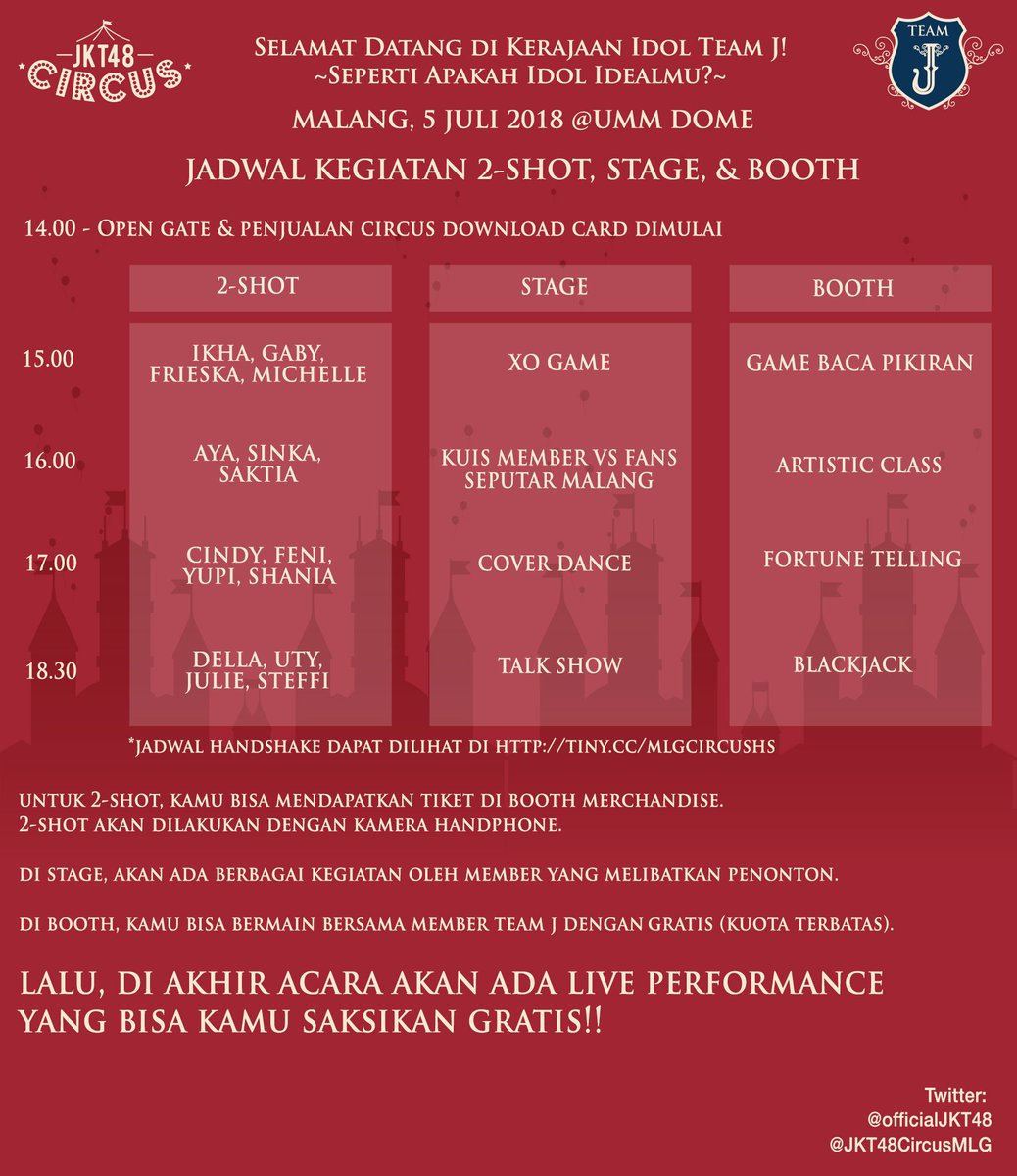 JKT48 On Twitter Beberapa Jam Menjelang JKT48 Circus Malang Kira