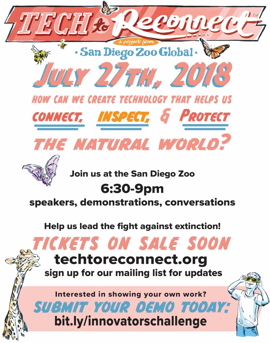 OpenAcoustics's tweet photo. How can we create technology to protect, inspect and connect us to the natural world? #techtoreconnect check out the event @sandiegozoo https://t.co/G7jb79SlSH @pressieb03 https://t.co/0eAXM22G3j